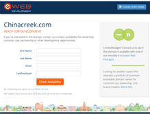 Tablet Screenshot of chinacreek.com